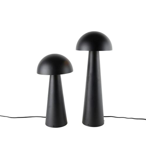 Set van 2 smart buiten vloerlampen zwart 50 cm en 65 cm -, Tuin en Terras, Buitenverlichting, Nieuw, Overige materialen