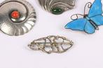 Zonder Minimumprijs - Broche Zilver - 4 stuks, Sieraden, Tassen en Uiterlijk, Antieke sieraden