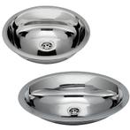 Wasbak Rond Hoog Gepolijst RVS 387 mm Opbouw, Watersport en Boten, Ophalen of Verzenden, Nieuw, Zeilboot of Motorboot