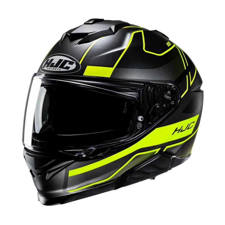 HJC i71 Iorix Zwart Geel Integraalhelm, Motoren, Kleding | Motorhelmen, Nieuw met kaartje, HJC, Integraalhelm, Verzenden