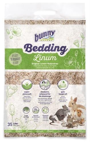 BUNNY NATURE BUNNYBEDDING LINUM VLASVEZEL 35 LITER (FRET) beschikbaar voor biedingen