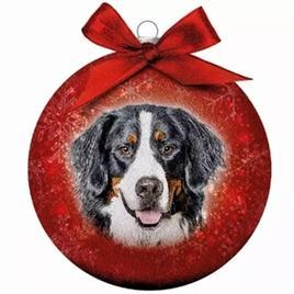 Plenty Gifts Kerstbal Frosted Berner Sennen 10CM, Dieren en Toebehoren, Honden-accessoires, Ophalen of Verzenden