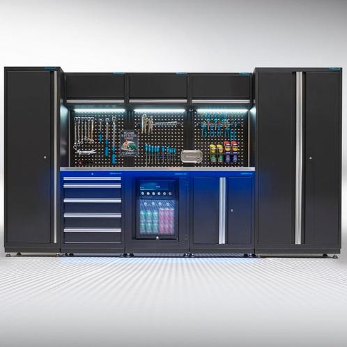 Datona Werkplaatsinrichting PREMIUM RVS werkblad met, Doe-het-zelf en Verbouw, Werkbanken, Nieuw, Ophalen of Verzenden