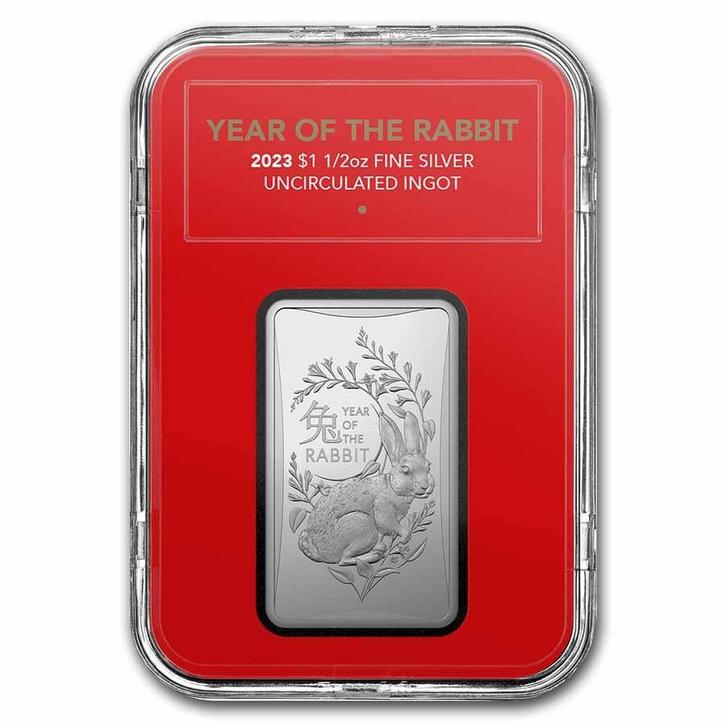 RAM- Year of the Rabbit -1/2 oz muntbaar 2023, Postzegels en Munten, Munten | Oceanië, Losse munt, Zilver, Verzenden