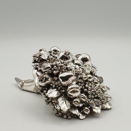 Cornucopia rivestita in Argento 925 - Figuur - .925 zilver,, Antiek en Kunst, Antiek | Goud en Zilver