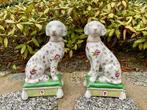 sculptuur, Hunde Kaminhunde Statur - 21 cm - Porselein