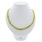 9 Krt. Peridoot kralen ketting | 45 cm (karabijnsluiting), Sieraden, Tassen en Uiterlijk, Antieke sieraden, Ophalen of Verzenden