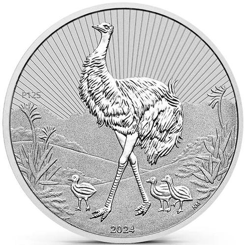 The Next Generation - Mother and Baby Emu - 10 oz 2024, Postzegels en Munten, Munten en Bankbiljetten | Verzamelingen, Munten