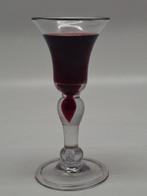 Wijnglas - Heavy Baluster Wijnglas 1710-1730 - Loodglas -, Antiek en Kunst, Antiek | Glas en Kristal