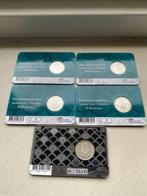 Nederland. 1909/1930 Lot met 5 halve guldens Coincard, Postzegels en Munten, Munten | Nederland