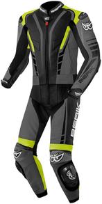 Berik XR-Ace Zwart Grijs Geel 2-Delig Motorpak, Motoren, Nieuw met kaartje, Berik, Heren, Combipak