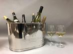 Wijnkoeler - Nickelgeplateerd - met gegraveerde tekst van, Nieuw