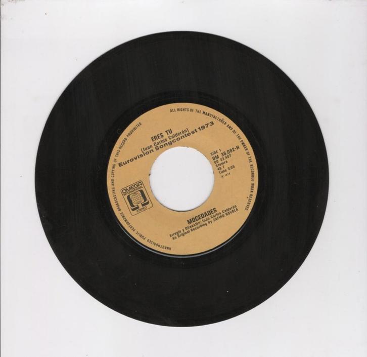 Mocedades – Eres Tu / Dime Senor (1-7-Vinyl-Single), Cd's en Dvd's, Vinyl Singles, Verzenden