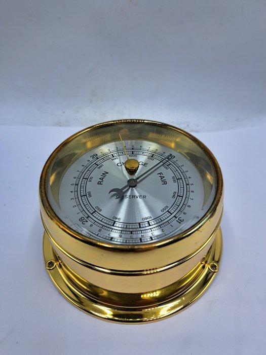 Observer Marine barometer - Messing, Glas - In nieuwstaat,,, Antiek en Kunst, Curiosa en Brocante