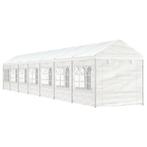 vidaXL Prieel met dak 15,61x2,28x2,69 m polyetheen wit, Verzenden, Nieuw