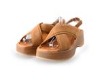 Manfield Sandalen in maat 42 Bruin | 10% extra korting, Bruin, Verzenden, Sandalen of Muiltjes, Zo goed als nieuw