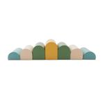 Pastel turquoise foam stapstenen – 4, 7 of 14-delige set.., Ophalen of Verzenden, Nieuw