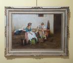Lamesi Temistocle (1870-1957) - Il bagnetto, Antiek en Kunst