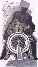 Spotprent over De Spaarnestroom (lijst optie, Lithos), Antiek en Kunst, Kunst | Litho's en Zeefdrukken, Verzenden