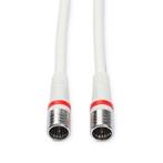 Coax kabel Ziggo - Technetix - 1.5 meter (F connector, Wit), Verzenden, Nieuw