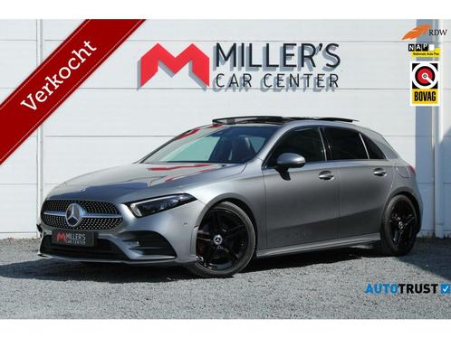 Mercedes-Benz A-Klasse 200 AMG ORG NL PANO DEALER OH, Auto's, Mercedes-Benz, Lease, Automaat, Hatchback, Benzine, Plug-in hybride