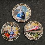 Liberia. 5 Dollars 2011 History of the railway (3 coins)