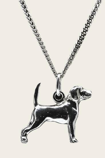Zilveren Beagle ketting hanger - groot, Sieraden, Tassen en Uiterlijk, Kettinghangers, Nieuw, Verzenden