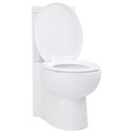 vidaXL Toilet hoekmodel keramisch wit, Doe-het-zelf en Verbouw, Sanitair, Verzenden, Nieuw