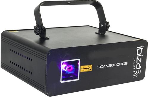 Ibiza Light SCAN2000RGB - DMX Bestuurde 2000mW RGB Laser met, Muziek en Instrumenten, Dj-sets en Draaitafels, Nieuw, Ophalen of Verzenden
