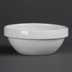 Whiteware Porselein Stapelbare Snack Kom wit 11cm (12 stuks), Verzenden