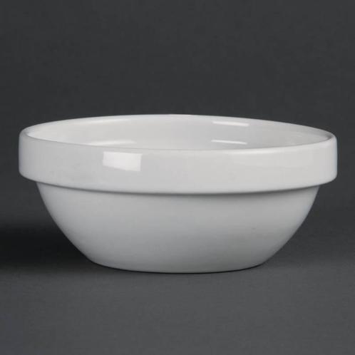 Whiteware Porselein Stapelbare Snack Kom wit 11cm (12 stuks), Zakelijke goederen, Horeca | Overige, Verzenden