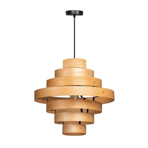 *WOONWINKEL* ETH Blagoon Eiken Hanglamp 7 Ringen, Huis en Inrichting, Lampen | Hanglampen, Nieuw, Verzenden