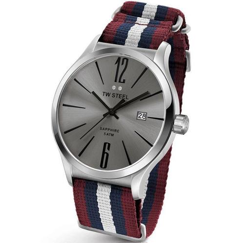 TW Steel TW1322 Slim Line Heritage NATO Horloge 45mm, Sieraden, Tassen en Uiterlijk, Horloges | Heren, Verzenden