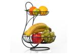 Ynona Fruitschaal - 2 Laags - Zwart - Fruitmand, Huis en Inrichting, Verzenden, Nieuw