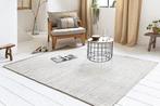 LIFA LIVING Vloerkleed - Vintage - Wol - Camel & Wit - 140 x, Verzenden, Nieuw