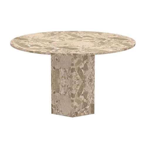 *WOONWINKEL* Ronde Eettafel Latte Marmer, Huis en Inrichting, Tafels | Eettafels, Nieuw, Verzenden