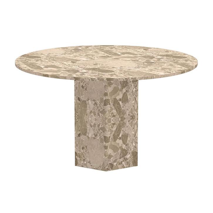 *WOONWINKEL* Ronde Eettafel Latte Marmer, Huis en Inrichting, Tafels | Eettafels, Nieuw, Verzenden