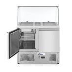 Arktic Saladette met 2 deuren en glazen vitrine 300L, Hobby en Vrije tijd, Verzenden, Nieuw