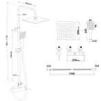 Elegant Douchepaneel met Regendouche - Zwart Design voor..., Doe-het-zelf en Verbouw, Ophalen of Verzenden, Nieuw