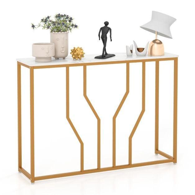 Tweedekans | Coast Console Tafel Marmeren Entree Tafel, Huis en Inrichting, Tafels | Eettafels, Zo goed als nieuw, Ophalen of Verzenden