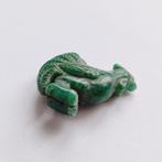 Oud Tibetaans/Birmaans Jade Haan Kralenamulet - 35 mm