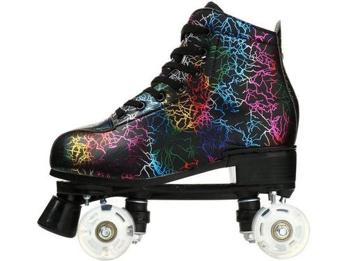 Unisex Rolschaatsen - Dubbele Ruwe Wielen - Klassieke Hoge, Huis en Inrichting, Woonaccessoires | Overige, Zo goed als nieuw, Verzenden