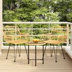 vidaXL 3-delige Tuinset poly rattan, Tuin en Terras, Tuinsets en Loungesets, 3 zitplaatsen, Nieuw, Tuinset, Verzenden
