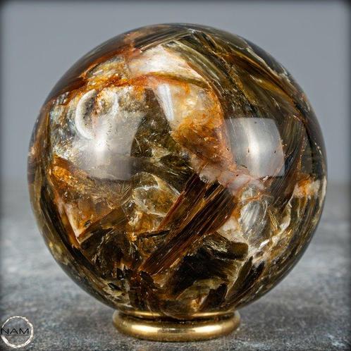 Zeldzame natuurlijke mica Bol uit Brazilië- 379.51 g, Verzamelen, Dierenverzamelingen