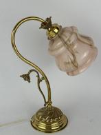 Tafellamp - Glas, Messing, Antiek en Kunst