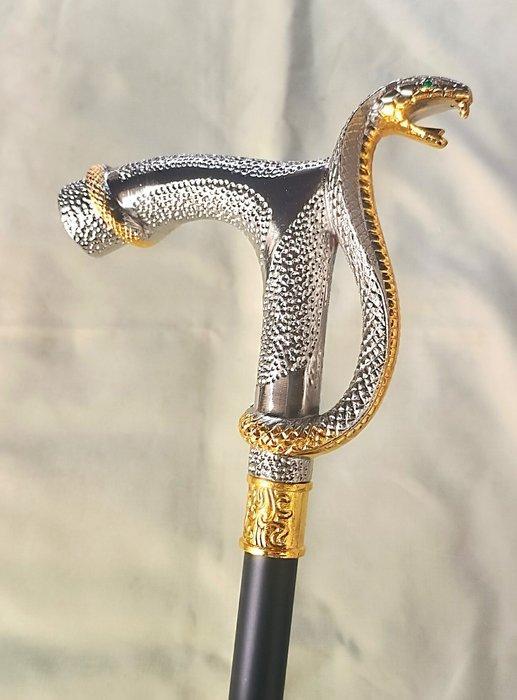 Wandelstok - Metaal, gelakt., Antiek en Kunst, Curiosa en Brocante