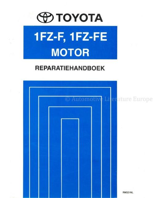 1992 TOYOTA LAND CRUISER 1FZ-F | 1FZ-FE MOTOR, Auto diversen, Handleidingen en Instructieboekjes