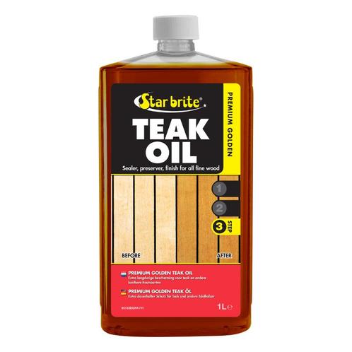 Starbrite Teak Premium Golden Oil 1000 ml, Watersport en Boten, Bootonderdelen, Nieuw, Zeilboot of Motorboot, Ophalen of Verzenden