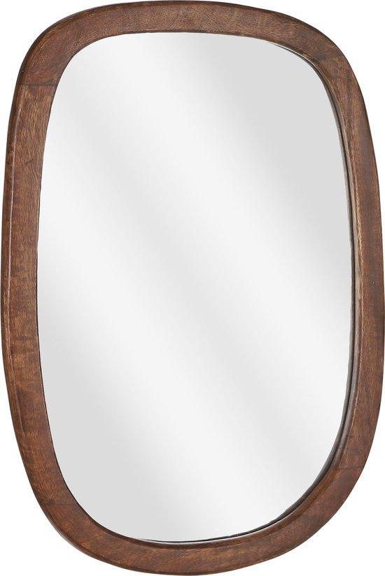 2dekans | Mica Decorations Bosco Wandspiegel - L35 x B50 cm, Huis en Inrichting, Woonaccessoires | Spiegels, Zo goed als nieuw