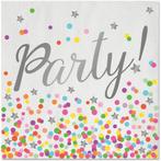 Confetti Party Servetten 33cm 16st, Hobby en Vrije tijd, Feestartikelen, Verzenden, Nieuw